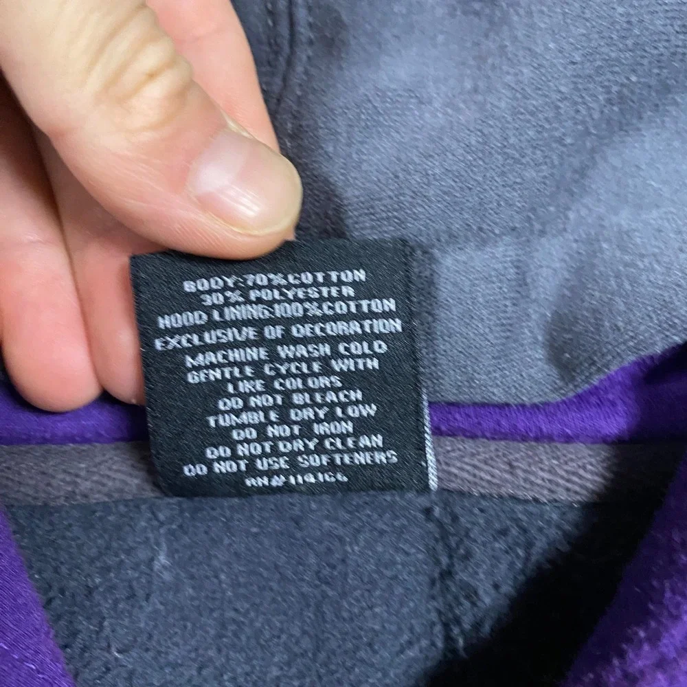 Colosseum UNI Northern Iowa Panthers Hoodie Mens XL Gray Purple Graphic Pullover